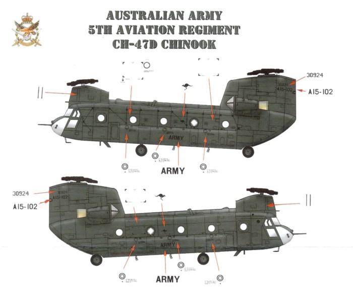 Aussie Chooks CH-47C Chinook, DEKL's DL72057